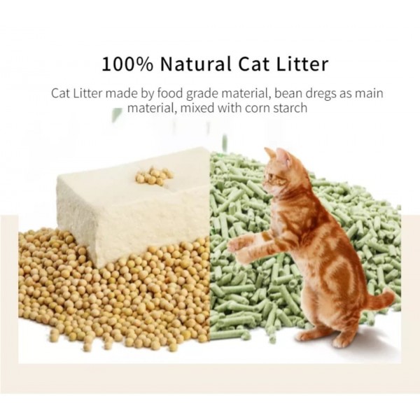 Pets Club Soya Bean Clumping Cat Litter Original 7L (2.5 Kg) – 100% ...